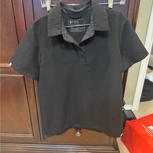 Figs Lima Scrub Top Medium Black